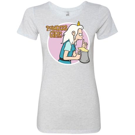 T-Shirts Heather White / S Princess Girl Women's Triblend T-Shirt