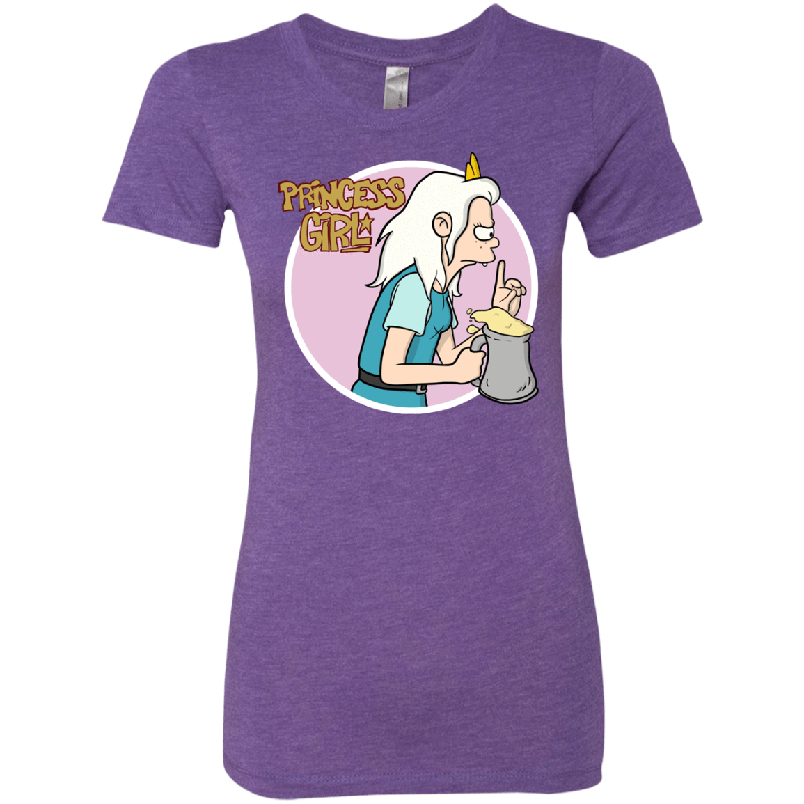 T-Shirts Purple Rush / S Princess Girl Women's Triblend T-Shirt