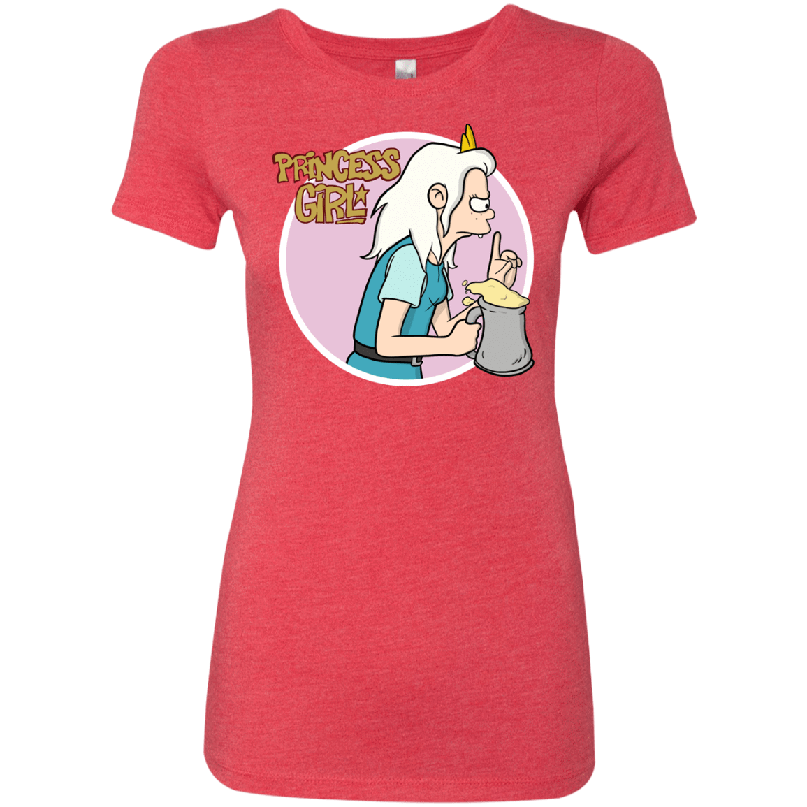 T-Shirts Vintage Red / S Princess Girl Women's Triblend T-Shirt