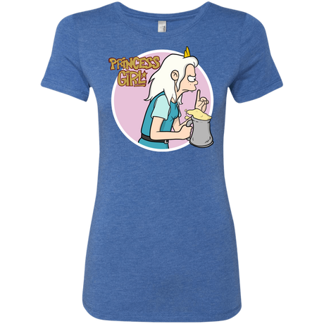 T-Shirts Vintage Royal / S Princess Girl Women's Triblend T-Shirt