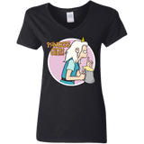 T-Shirts Black / S Princess Girl Women's V-Neck T-Shirt