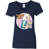 T-Shirts Navy / S Princess Girl Women's V-Neck T-Shirt