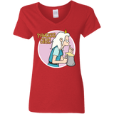 T-Shirts Red / S Princess Girl Women's V-Neck T-Shirt