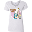 T-Shirts White / S Princess Girl Women's V-Neck T-Shirt