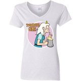 T-Shirts White / S Princess Girl Women's V-Neck T-Shirt