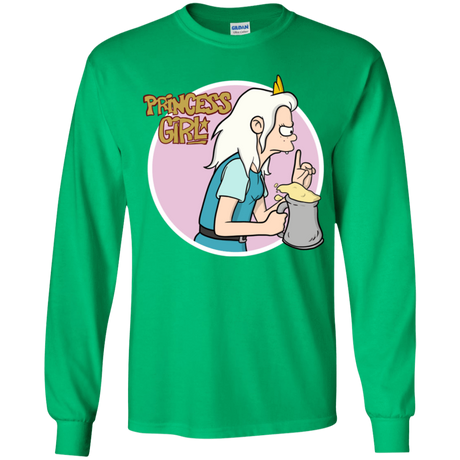 T-Shirts Irish Green / YS Princess Girl Youth Long Sleeve T-Shirt