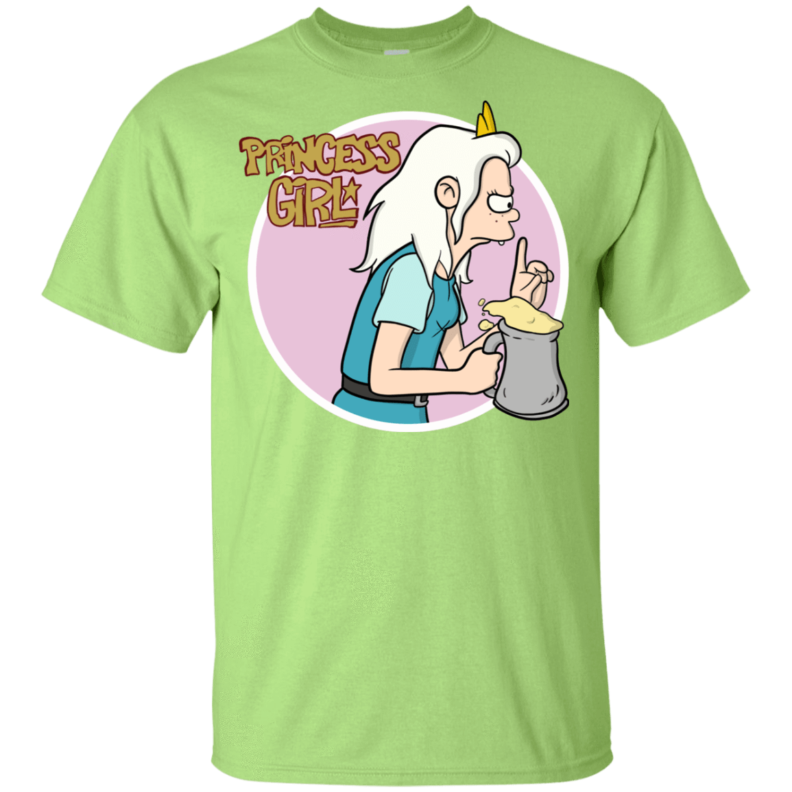 T-Shirts Mint Green / YXS Princess Girl Youth T-Shirt