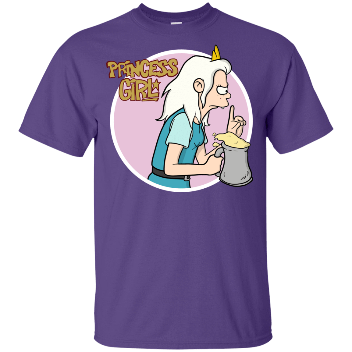 T-Shirts Purple / YXS Princess Girl Youth T-Shirt
