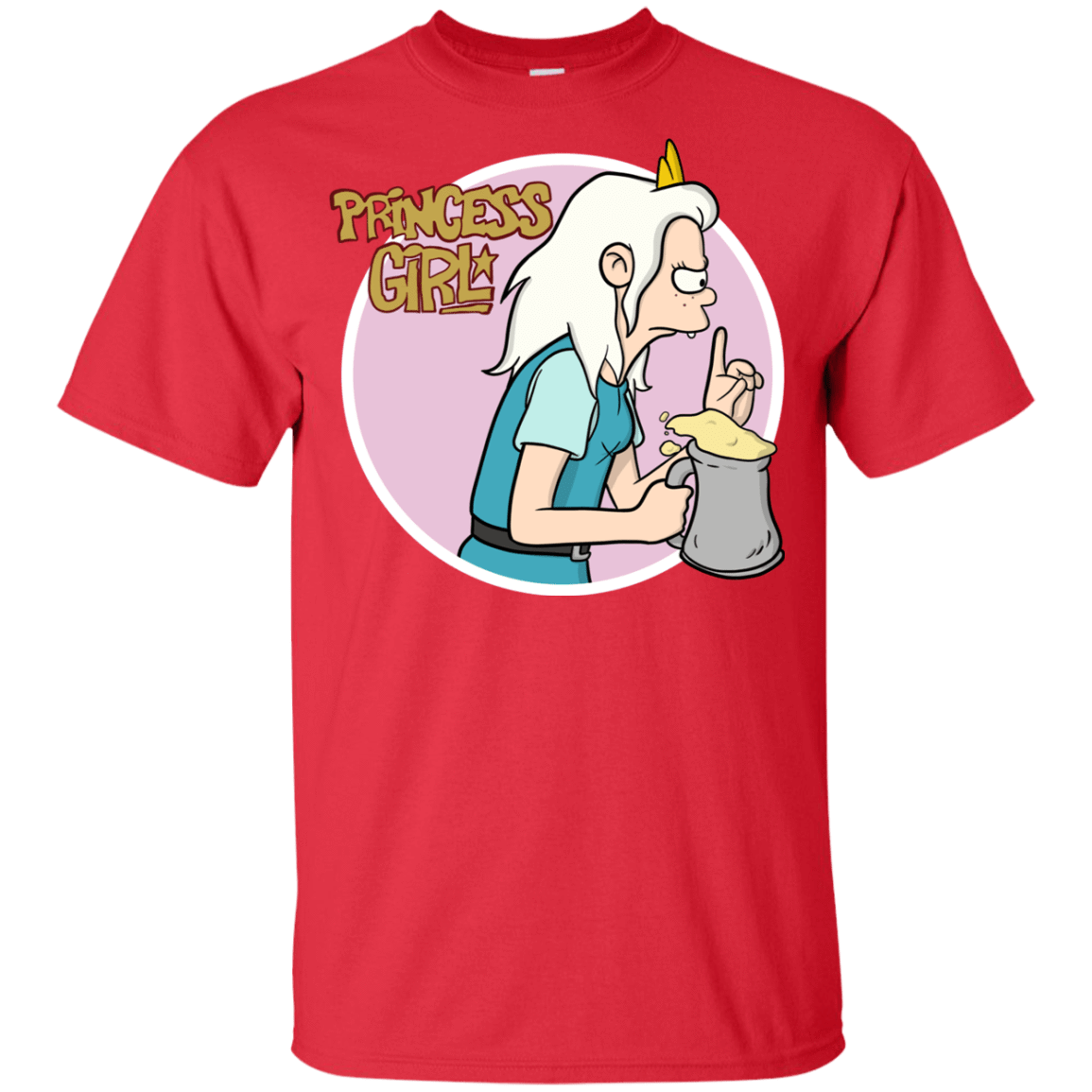 T-Shirts Red / YXS Princess Girl Youth T-Shirt