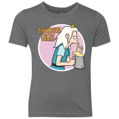 T-Shirts Premium Heather / YXS Princess Girl Youth Triblend T-Shirt