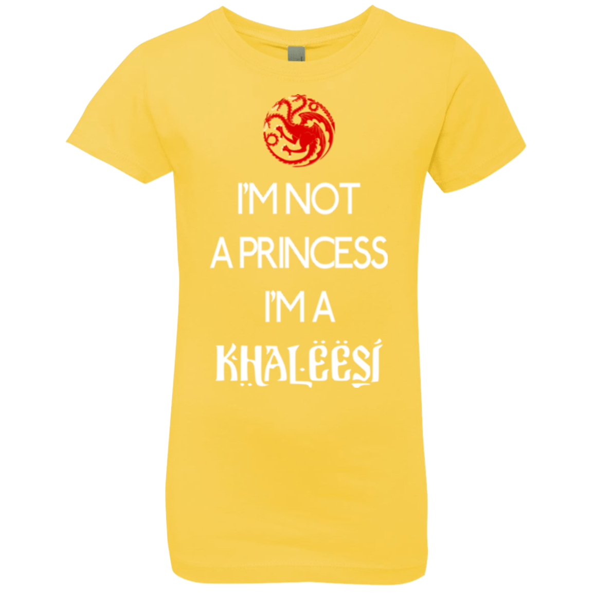 T-Shirts Vibrant Yellow / YXS Princess Khaleesi Girls Premium T-Shirt
