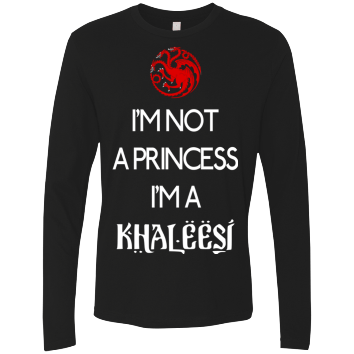 T-Shirts Black / Small Princess Khaleesi Men's Premium Long Sleeve