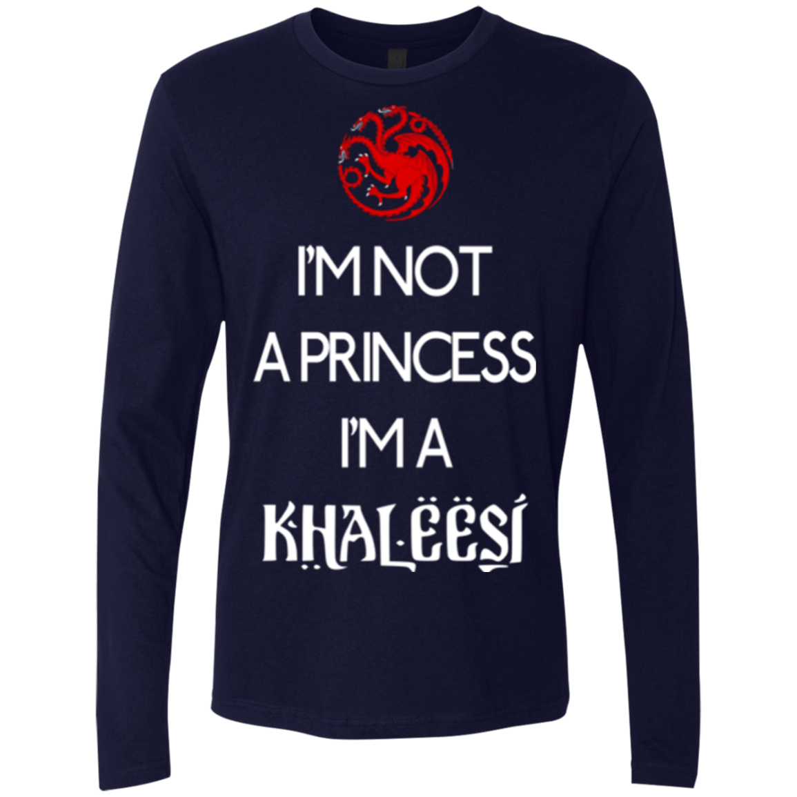 T-Shirts Midnight Navy / Small Princess Khaleesi Men's Premium Long Sleeve