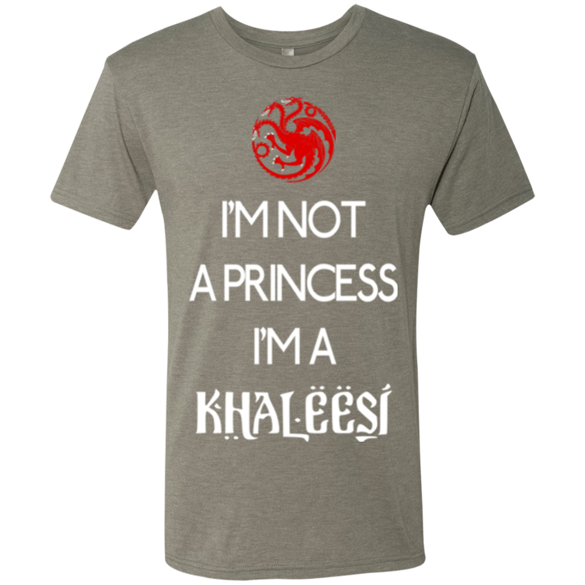 T-Shirts Venetian Grey / Small Princess Khaleesi Men's Triblend T-Shirt