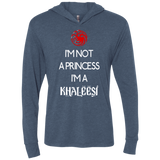 T-Shirts Indigo / X-Small Princess Khaleesi Triblend Long Sleeve Hoodie Tee