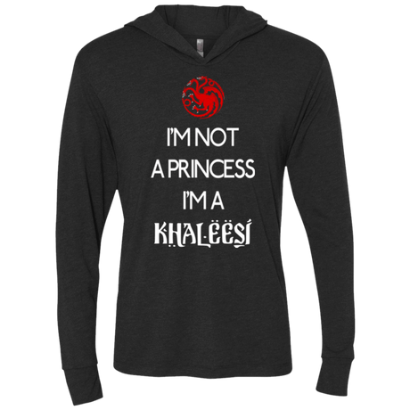 T-Shirts Vintage Black / X-Small Princess Khaleesi Triblend Long Sleeve Hoodie Tee