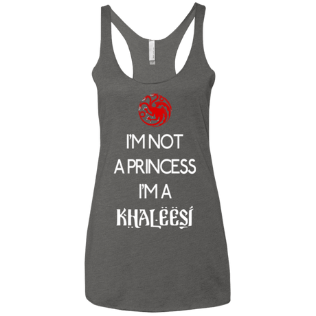 T-Shirts Premium Heather / X-Small Princess Khaleesi Women's Triblend Racerback Tank