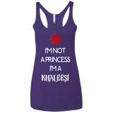 T-Shirts Purple / X-Small Princess Khaleesi Women's Triblend Racerback Tank