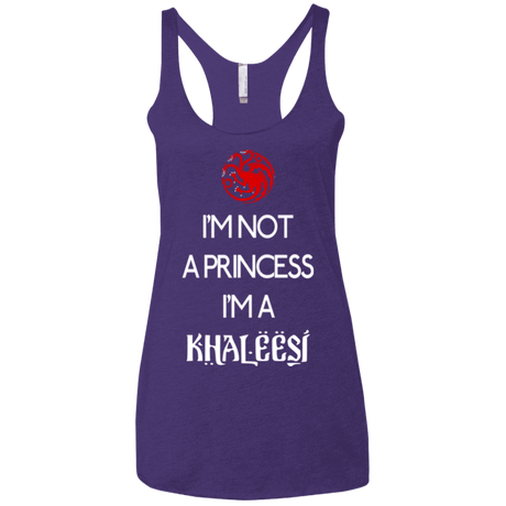 T-Shirts Purple / X-Small Princess Khaleesi Women's Triblend Racerback Tank