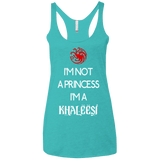 T-Shirts Tahiti Blue / X-Small Princess Khaleesi Women's Triblend Racerback Tank