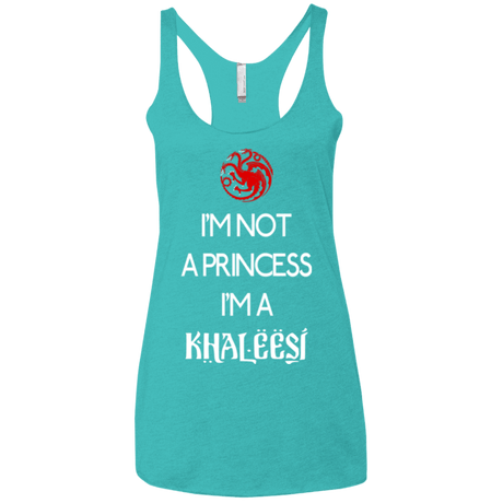 T-Shirts Tahiti Blue / X-Small Princess Khaleesi Women's Triblend Racerback Tank