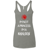 T-Shirts Venetian Grey / X-Small Princess Khaleesi Women's Triblend Racerback Tank
