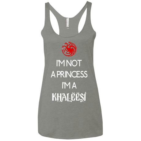 T-Shirts Venetian Grey / X-Small Princess Khaleesi Women's Triblend Racerback Tank