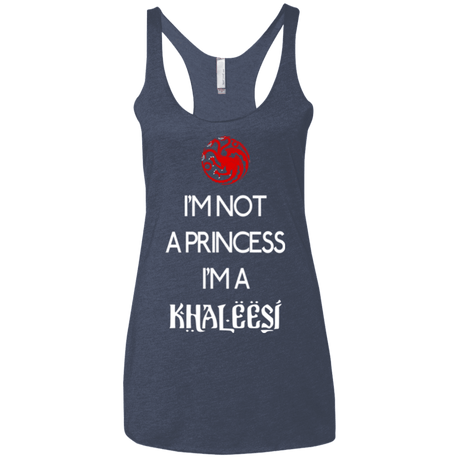 T-Shirts Vintage Navy / X-Small Princess Khaleesi Women's Triblend Racerback Tank
