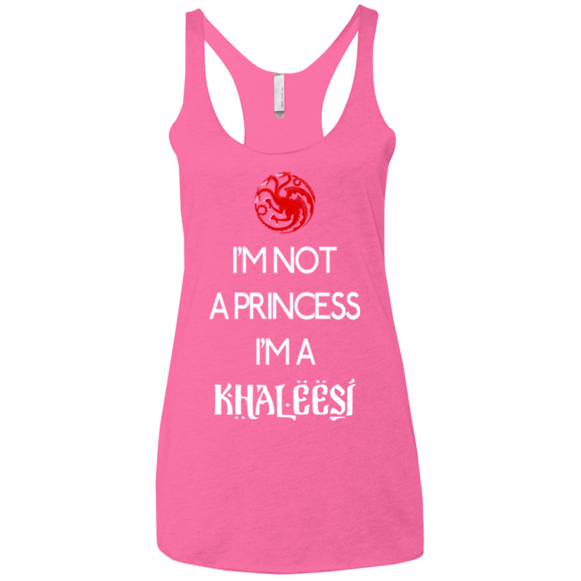 T-Shirts Vintage Pink / X-Small Princess Khaleesi Women's Triblend Racerback Tank