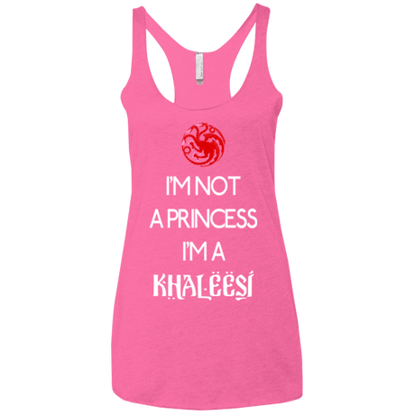 T-Shirts Vintage Pink / X-Small Princess Khaleesi Women's Triblend Racerback Tank