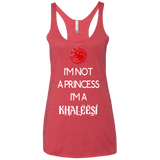 T-Shirts Vintage Red / X-Small Princess Khaleesi Women's Triblend Racerback Tank