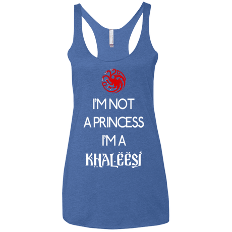 T-Shirts Vintage Royal / X-Small Princess Khaleesi Women's Triblend Racerback Tank