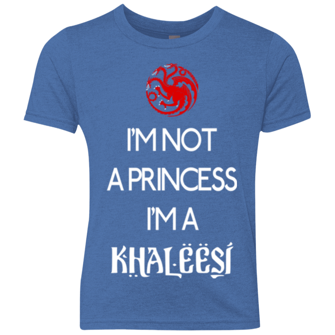T-Shirts Vintage Royal / YXS Princess Khaleesi Youth Triblend T-Shirt