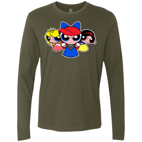 T-Shirts Military Green / Small Princess Puff Girls Men's Premium Long Sleeve
