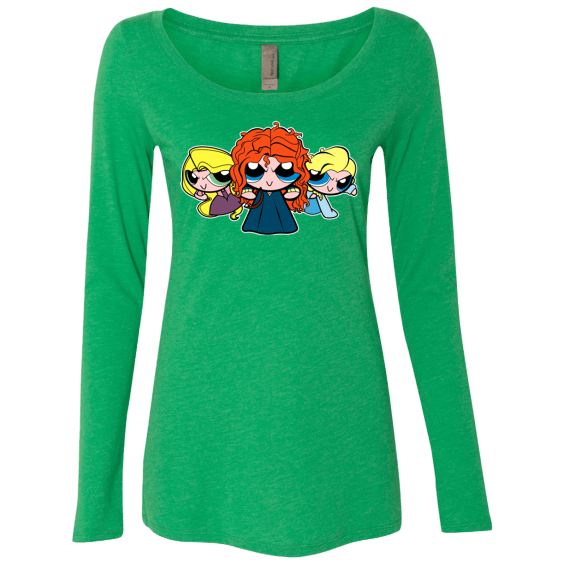 T-Shirts Envy / Small Princess Puff Girls2 Women's Triblend Long Sleeve Shirt