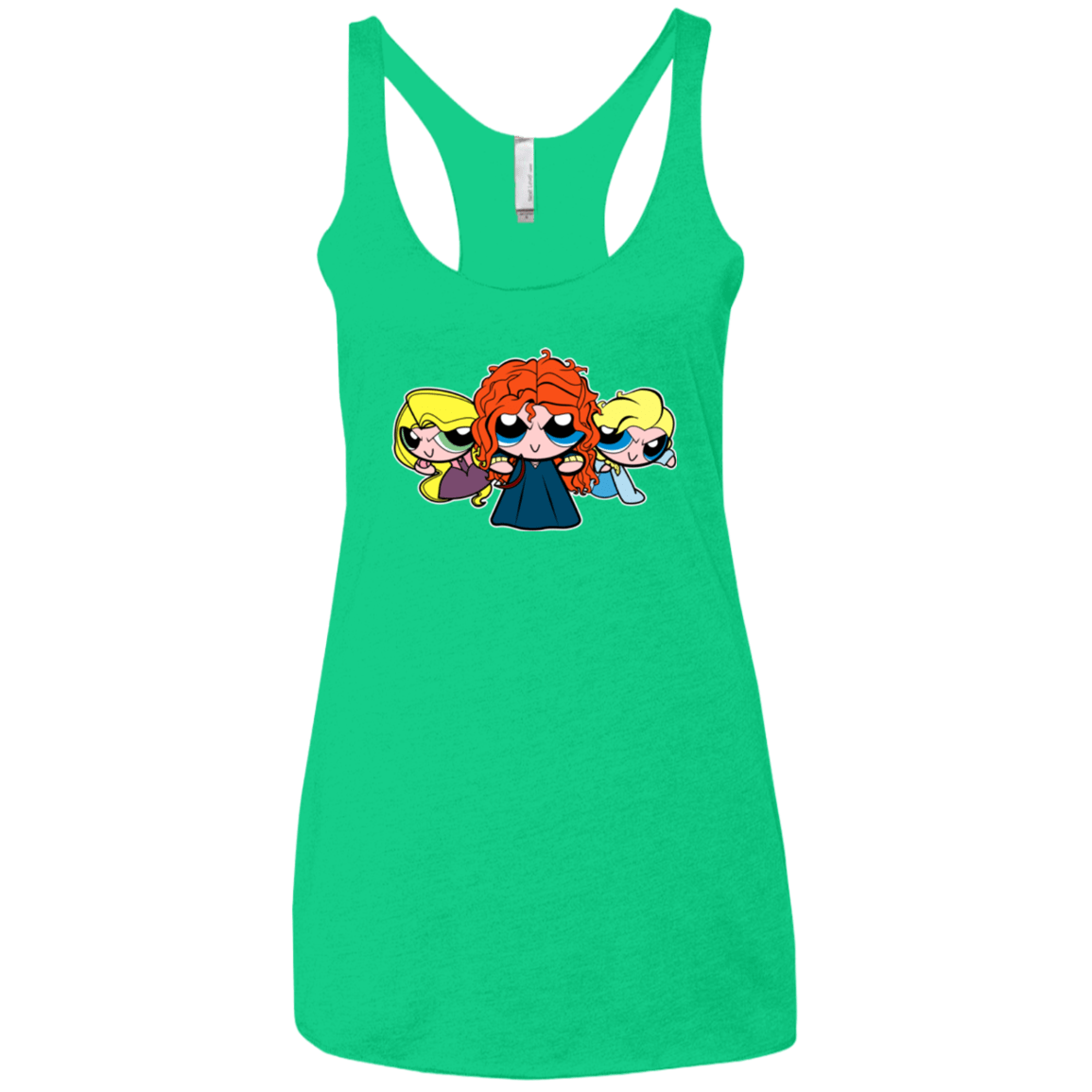 T-Shirts Envy / X-Small Princess Puff Girls2 Women's Triblend Racerback Tank