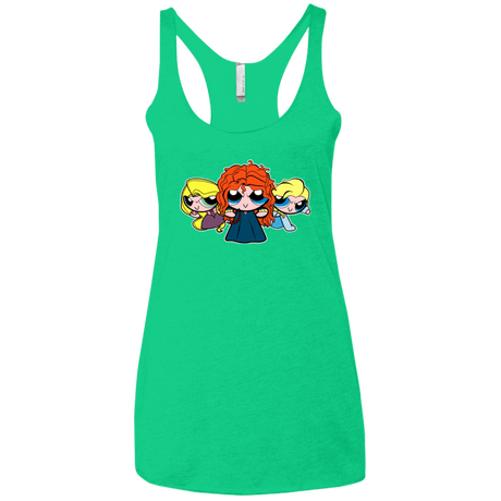 T-Shirts Envy / X-Small Princess Puff Girls2 Women's Triblend Racerback Tank