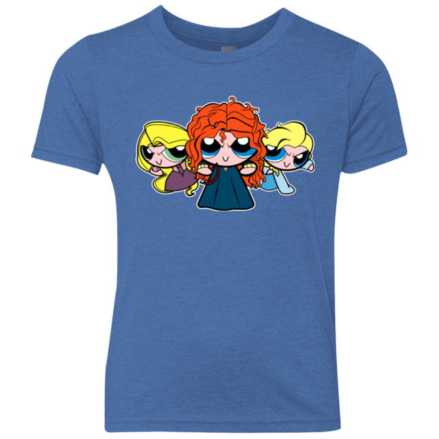 T-Shirts Vintage Royal / YXS Princess Puff Girls2 Youth Triblend T-Shirt