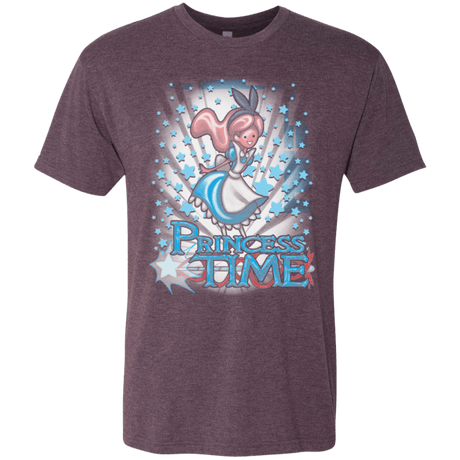 T-Shirts Vintage Purple / Small Princess Time Alice Men's Triblend T-Shirt