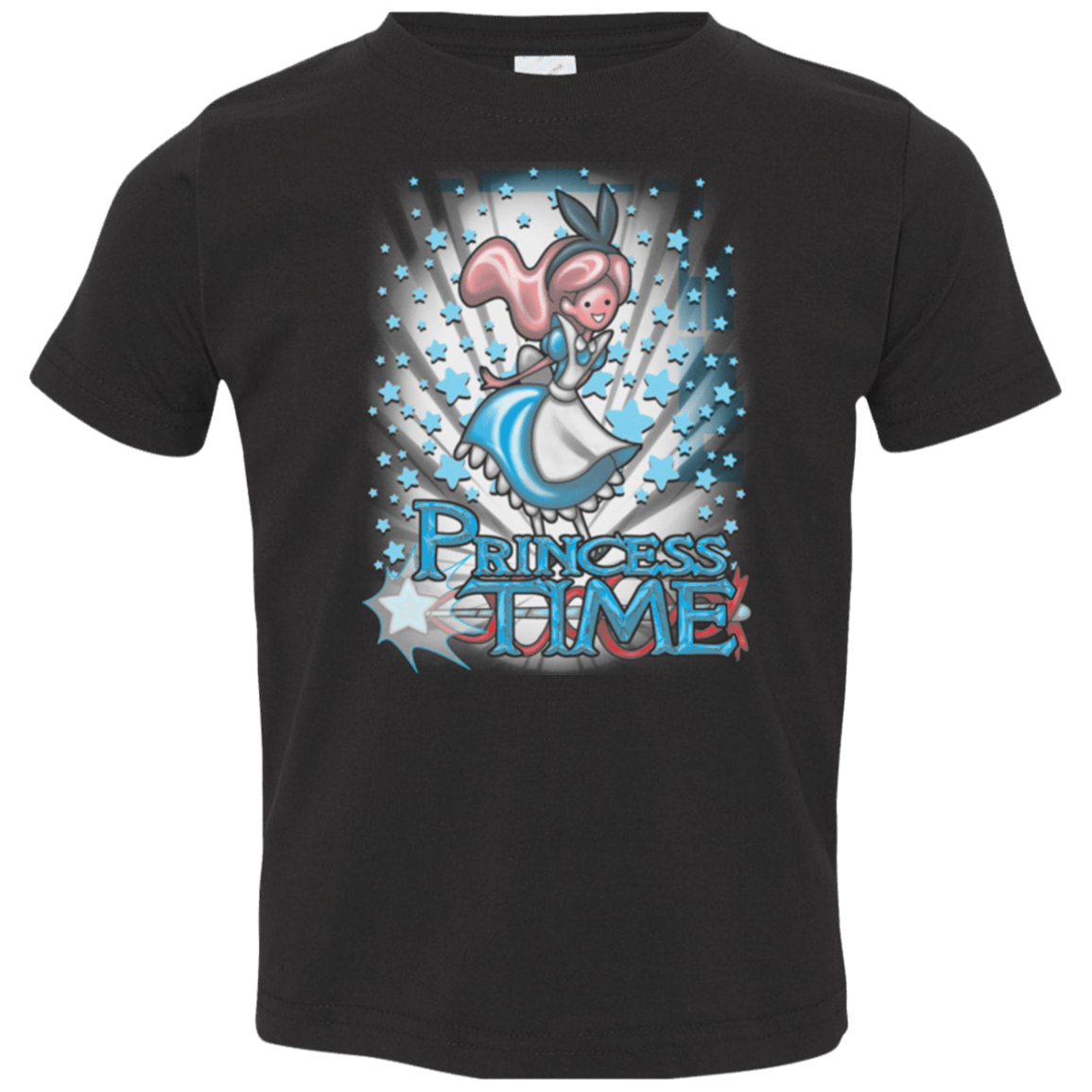 T-Shirts Black / 2T Princess Time Alice Toddler Premium T-Shirt