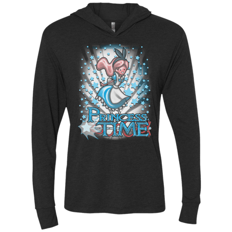 T-Shirts Vintage Black / X-Small Princess Time Alice Triblend Long Sleeve Hoodie Tee