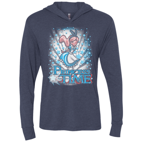 T-Shirts Vintage Navy / X-Small Princess Time Alice Triblend Long Sleeve Hoodie Tee