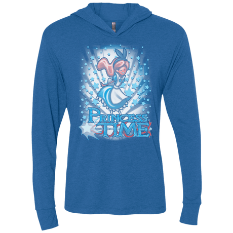 T-Shirts Vintage Royal / X-Small Princess Time Alice Triblend Long Sleeve Hoodie Tee