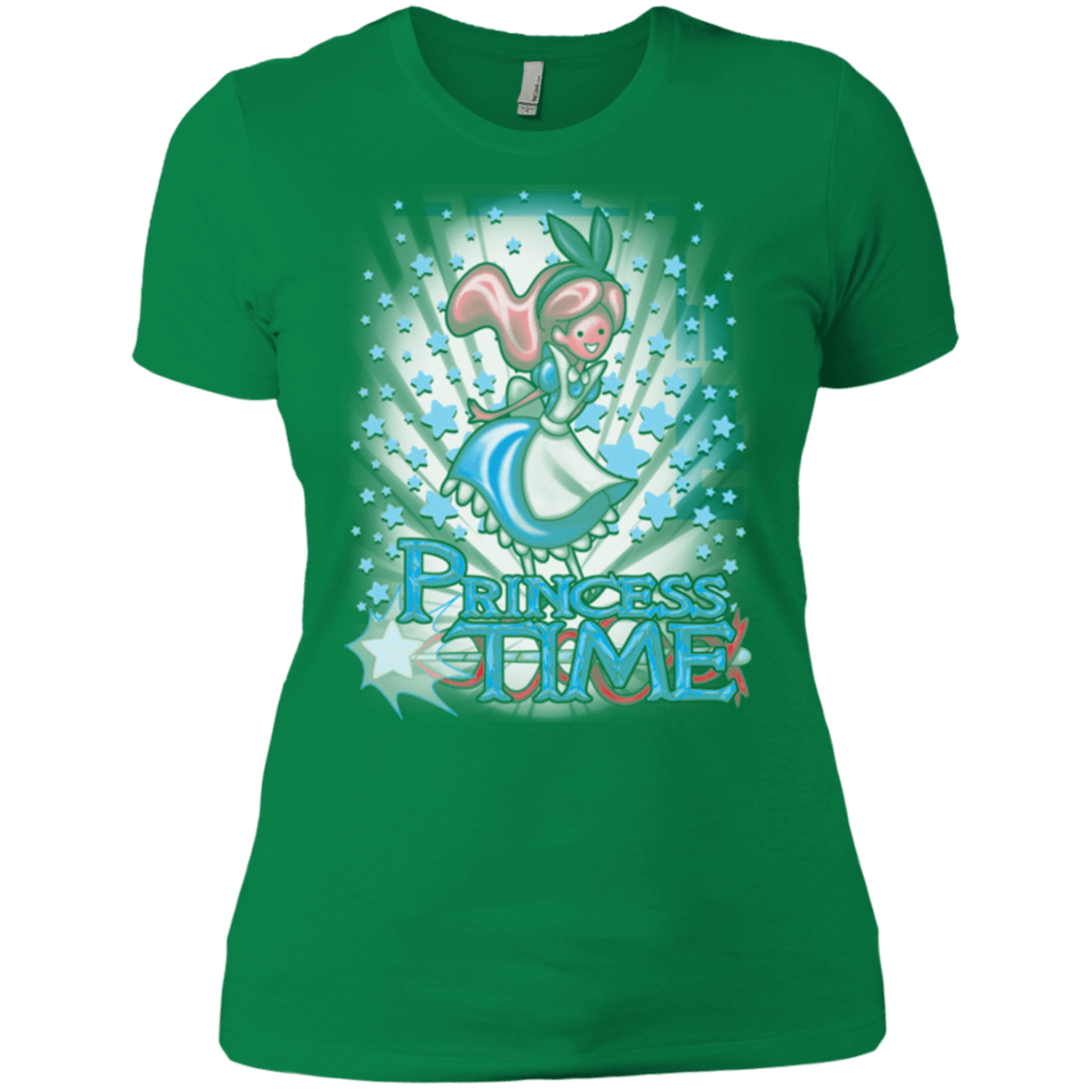 T-Shirts Kelly Green / X-Small Princess Time Alice Women's Premium T-Shirt
