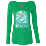 T-Shirts Envy / Small Princess Time Alice Women's Triblend Long Sleeve Shirt