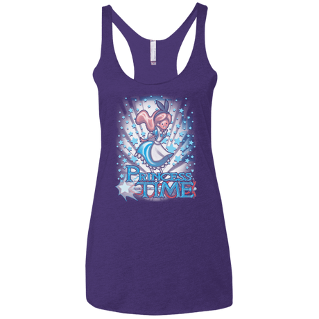 T-Shirts Purple / X-Small Princess Time Alice Women's Triblend Racerback Tank