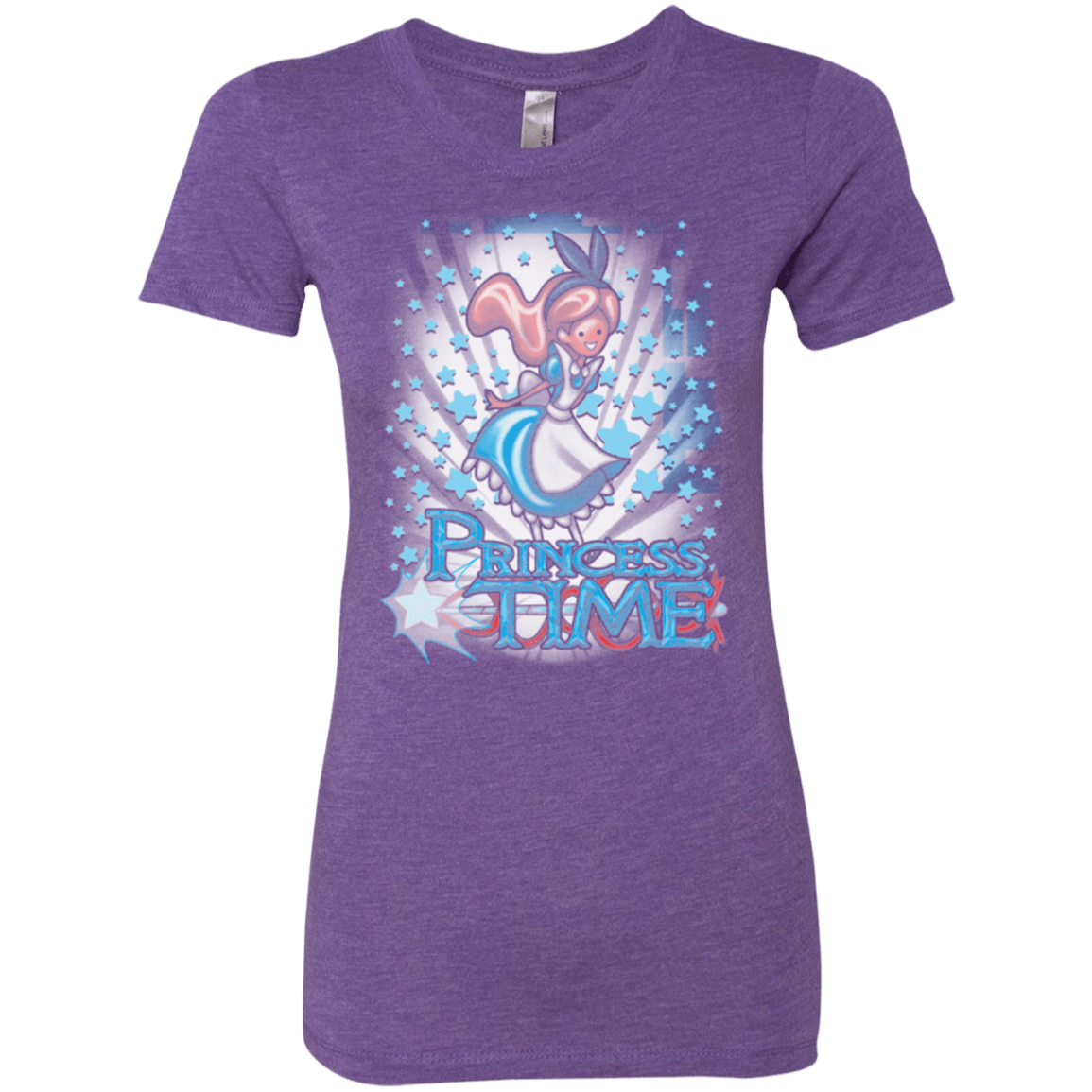 T-Shirts Purple Rush / Small Princess Time Alice Women's Triblend T-Shirt