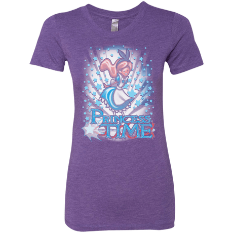 T-Shirts Purple Rush / Small Princess Time Alice Women's Triblend T-Shirt