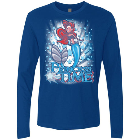 T-Shirts Royal / Small Princess Time Ariel Men's Premium Long Sleeve