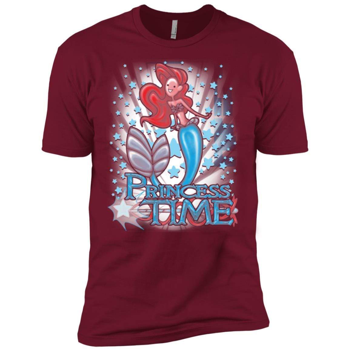 T-Shirts Cardinal / X-Small Princess Time Ariel Men's Premium T-Shirt